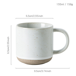 Taza de Café de Cerámica Rústica de 150 ml, Color Morandi Creativo, con Diseño de Puntos Esmerilados, Taza Pequeña para Agua, para Restaurante o Cafetería - Product Image 2