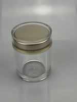 Bouteille de soins de santé en acrylique double couche, conteneur de qualité alimentaire pour capsules de NMN et de safran, logo personnalisé OEM