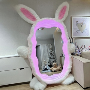 <span class=keywords><strong>Miroir</strong></span> sur <span class=keywords><strong>pied</strong></span> LED pleine longueur en forme <span class=keywords><strong>de</strong></span> lapin Kawaii pour chambre <span class=keywords><strong>de</strong></span> fille, projet hôtelier, commande en gros - Product Image 4