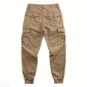 Pantalones Cargo Clásicos de Felpa de Lana Peinada para Hombre, de Cintura Media, Holgados, Estilo Casual, Venta al por Mayor Directa de Fábrica, Entrega Inmediata - Product Image 1