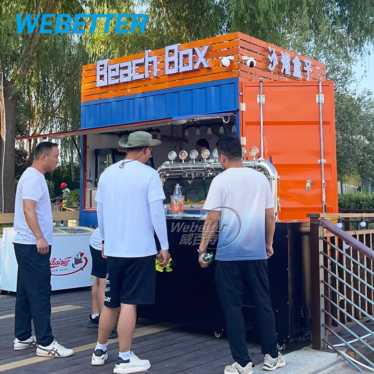 WEBETTER Pizza Tacos camión cocina móvil comida rápida remolque hamburguesa Van Hot Dog concesión remolques camión de comida para la venta