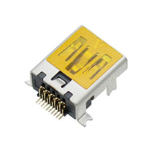 Chất Lượng Cao Mini USB 1.1 Sạc Cổng 10 Pin Dip + SMT Tất Cả Vàng Nhãn Mạ Điện Phi-Môi Nữ Kết Nối - Product Image 5