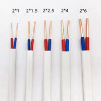 Hoch flexibler Kabel draht 2*0,3 0,5 0,75 Flach kabel Rvvb Flache PVC-Isolierung Mantel Stromkabel Kupfer Elektrischer Draht