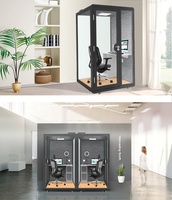 Cabine d'enregistrement insonorisée, cabine téléphonique, cabines de diffusion en direct, pod de bureau portable