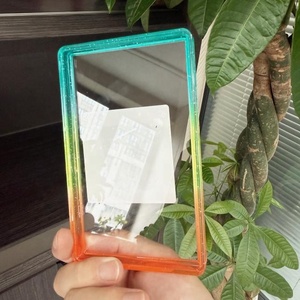 Plaque de protection arrière en TPU à paillettes dégradées 35pt pour cartes gradées, avec plaque en acrylique transparente pour PSA Slab - Product Image 1