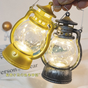 Noël rétro LED lampe lumineuse créative numérique bougie lampe petite lampe à huile Ornantmes décoration fournitures batterie plastique - Product Image 4
