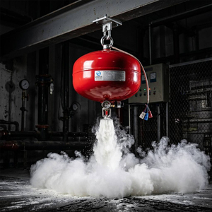 68 ℃   Système d'extinction d'incendie automatique rapide, extincteurs automatiques à poudre sèche ABC en acier pour l'industrie, l'atelier, l'usine - Product Image 4