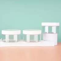 Tarros de plástico transparente con sello interno transparente para mascotas, 50g, 100g, 150g