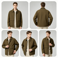 Veste de travail américaine vintage en coton rembourré coupe ample avec logo frontal, en poly lavé, coupe-vent, épaisse, pour l'hiver, pour hommes (UE/US)