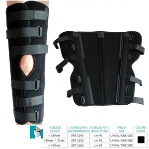 Inmovilizador de Rodilla ORIONE, Ajustable a 0 Grados, 50 cm, Soporte Postoperatorio, Ref. 5250 - Product Image 1