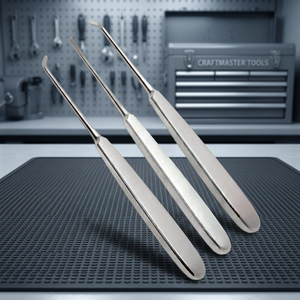 Instrumentos Quirúrgicos Dentales, Juego de Extractores de Acero Inoxidable, Agarre Ergonómico, Color Plateado, Herramientas Manuales Clase I, Certificación CE - Product Image 2