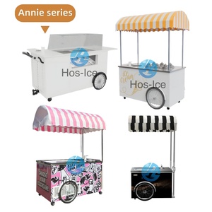 Commercial Hand Push Freezer <strong>Cart</strong> Ice Cream <strong>Food</strong> Shop Street <strong>Food</strong> <strong>Cart</strong> for <strong>Indoor</strong>/Outdoor Use - Product Image 2