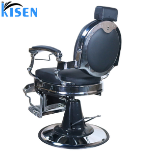 Kisen Luxury PU Leather Heavy-Duty Folding Barber Chair Professional Hydraulic Pump <b>Adjustable</b> <b>Footrest</b> Eco-Friendly Living Room - Product Image 5