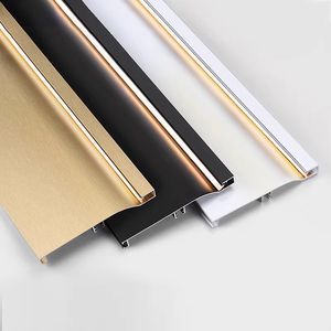 Plinthe de <span class=keywords><strong>cuisine</strong></span> moderne de 6 cm de hauteur en alliage d'aluminium anodisé avec éclairage intégré - Product Image 4