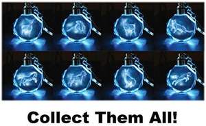 Pour <span class=keywords><strong>Harry</strong></span> <span class=keywords><strong>Potter</strong></span> LED bleu clair cristal porte-clés Collection mystère aveugle boîte série porte-clés à collectionner - Product Image 5