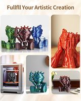Filamen PLA Silk Candy 1.75mm Perubahan Warna Cepat Lapisan Kilap Gradasi Pelangi Bahan Cetak 3D 1KG untuk Kebanyakan Printer FDM