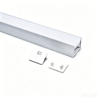 Profilé LED en aluminium sur mesure pour éclairage de plafond, extrusion de profilé LED en aluminium avec couvercle en PC