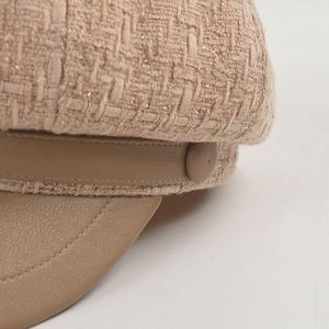 2024 New Autumn Winter British Versatile Tweed Fashion Beret Women Lady Tweed Casual Newsboy <b>Hat</b> - Product Image 2