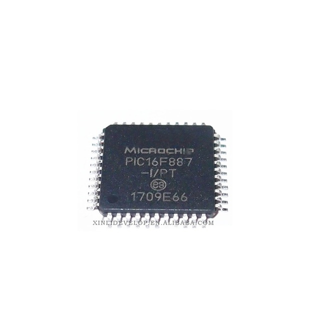 PIC16F887-I/PT 44-TQFP 8-Bit 20MHz 14KB Flash Surface Mount Microcontroller Chip with I2C/SPI/UART 35 I/O Brand New Original