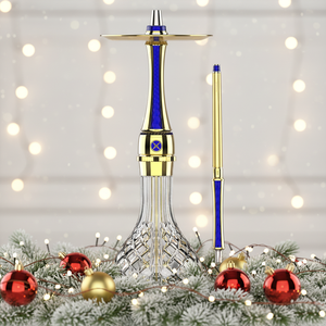 Maxx - Mini Shisha Hookah de Lujo Moderna Color Oro Oceánico, 55 cm, Acabado Espejo, Botella de Acero Inoxidable, Pipa de Metal, Regalo para Bar - Product Image 2