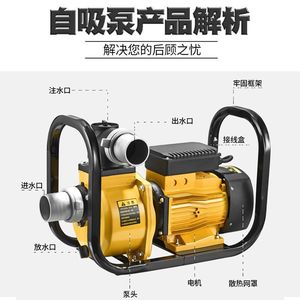 Self Priming Pump 220V 380V High Flow Centrifugal Water Pump For Agricultural Irrigation - Product Image 1