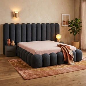 Lit rembourré moderne de luxe Willsoon sur mesure avec <span class=keywords><strong>matelas</strong></span>, lit double, queen, king, lit français, italien, avec rangement et <span class=keywords><strong>matelas</strong></span> inclus - Product Image 5