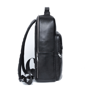 <span class=keywords><strong>Zaino</strong></span> da Viaggio per Laptop in Vera <span class=keywords><strong>Pelle</strong></span> Nera di Lusso, Fatto a Mano, con Logo Personalizzato, Grande Capacità, RFID, Cerniera, Morbido, per <span class=keywords><strong>Uomo</strong></span> d'Affari - Product Image 4