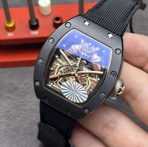 Reloj de Alta Gama, Clásico y Moderno, con Caja de Cerámica Negra y Correa de Lona, Reloj Mecánico Deportivo para Hombre - Product Image 2