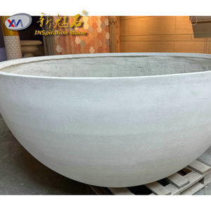Grand pot à fleurs en béton GRC New Magic Stone, style européen, pour extérieur, jardin et aménagement paysager - Product Image 2