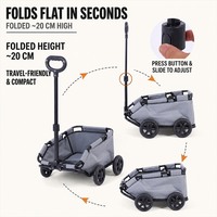 Chariot pliable en PVC pour petits animaux de compagnie, léger et portable, pour chats et chiens, idéal pour le camping et les voyages