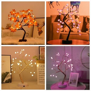 LED Night <strong>Lights</strong> Mini Christmas Tree <strong>Table</strong> Lamp Copper Wire Garland Fairy String <strong>Lights</strong> Home Bedroom Gifts Christmas Decoration - Product Image 5