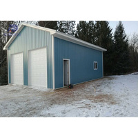 Structure en acier préfabriquée sur mesure abri de garage portable pour camping-car bâtiments métalliques