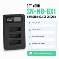 Cargador de Triple Ranura USB/Tipo-C/PD para NP-BX1, Base de Carga Rápida Independiente con Pantalla LCD Inteligente, Personalización de Fábrica con 15 Años de Experiencia