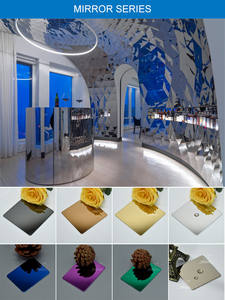 Dimensioni personalizzate 300 serie SS 304/201 finitura a specchio anodizzato 4x8 decorativo in acciaio inossidabile finitura oro - Product Image 5