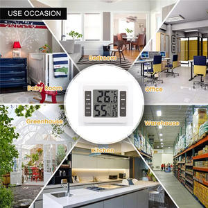 Dijital Mini İç Mekan Higrometre Termometre Sıcaklık Ölçer ve Nem Alarm Saati Özelleştirilmiş Logolu Ev Nem Ölçer - Product Image 6