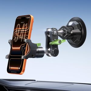 Support de téléphone pour <span class=keywords><strong>voiture</strong></span>, construction entièrement métallique, ventouse puissante, rotation à 360°, compatible avec les smartphones de 4 à 7 pouces - Product Image 1