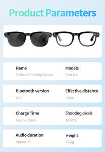Gafas Inteligentes <span class=keywords><strong>con</strong></span> Cámara IA Ptarmigan, 1200W Píxeles, Antivibración, Batería Dual, Resistentes al Agua IP67, Pueden Tomar Fotos y Videos en Tiempo Real - Product Image 3