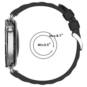 สายนาฬิกาซิลิโคนแบบบางพร้อมปุ่มกดแบบสปอร์ตสำหรับเปลี่ยนใส่ HUAWEI Watch GT6/5/4 (41 มม.) มีสินค้าในสต็อกจากโรงงาน - Product Image 3