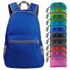 <span class=keywords><strong>Sac</strong></span> à dos Oxford léger et pliable avec fermeture éclair, doublure en polyester, idéal pour les voyages et la randonnée - Product Image 5