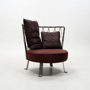 Contemporary Living Room Sofa Leisure Chair Stainless Steel <b>Frame</b> Apartment Hotel Armless Sofa Chairs Customizable Colors - Product Image 5