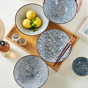 Cuenco de cerámica <span class=keywords><strong>ramen</strong></span>, cuenco de fideos de colores personalizado, 7 pulgadas y 8 pulgadas, venta al por mayor - Product Image 3