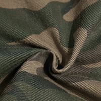 Pantalon cargo camouflage pour homme, style utilitaire, coupe droite, multi-poches, effet usé et déchiré, logo personnalisé, streetwear