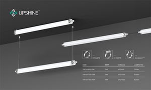 Luz LED Tri-proof Tubular de Alta Eficiencia Lumínica, IP69K, IP66, IK06, PC/PMMA, Emergencia, Sensor de Microondas, Montaje en Superficie / Colgante - Product Image 6