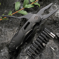 Combinaison multifonctionnelle d'outils d'extérieur en acier inoxydable Pince à couteau simple-pour le camping et la maison Option cadeau en gros