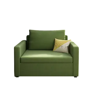 可转换床拉出单座懒人沙发椅躺椅，用于公寓客厅多功能折叠沙发兼床