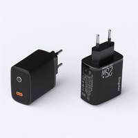 Prix d'usine, chargeur rapide USB-C 25W, prise EU, chargeur mural compact pour iPhone 18, Samsung Galaxy S26, téléphones Android