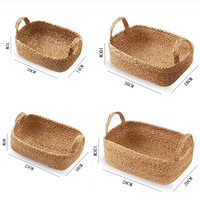 Paniers de rangement de qualité en corde de jute naturelle pour étagères, salle de bain, chambre, cuisine, bureau et maison