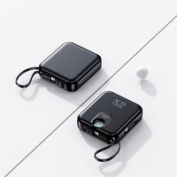 Gadgets tendances Electronique grand public Charge rapide Mini batterie externe portable Batterie 10000mAh avec câbles et affichage LED