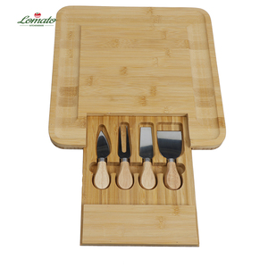 Juego de cuchillos para <span class=keywords><strong>queso</strong></span>, tabla con mango de madera de bambú, 4 cuchillos para <span class=keywords><strong>queso</strong></span> - Product Image 2