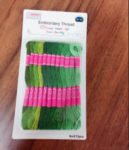 Kit de punto de cruz con gradiente de hilo de 8-12 colores, hilos DIY de arcoíris Premium, costura artesanal, madeja, bordado, hilo de algodón - Product Image 3